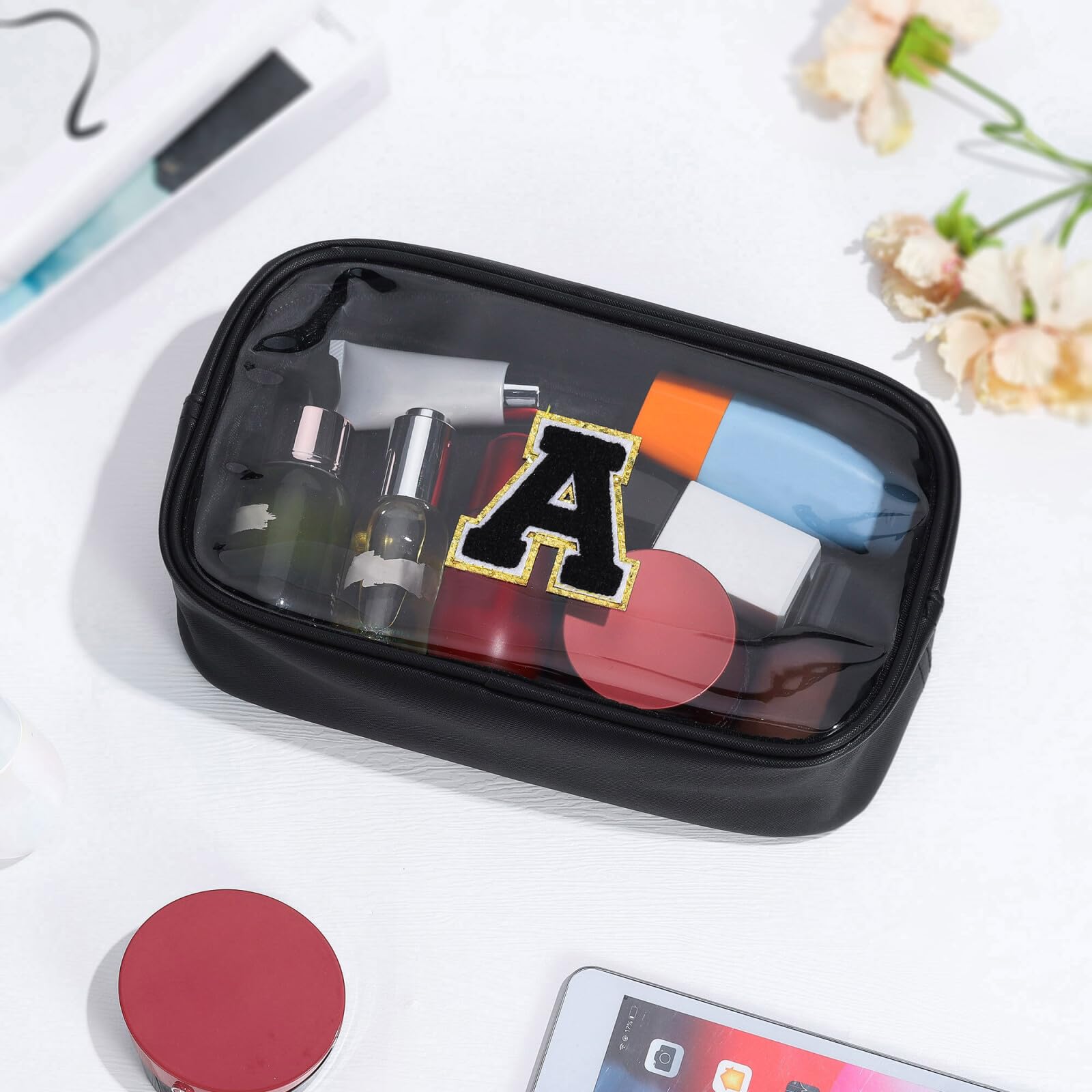 YOOLIFE Clear Makeup Bag | Travel Cosmetic Organizer – Valentines Gift for Girls