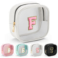 YOOLIFE Initial Clear Makeup Bag – Clear Travel Toiletry Bag for Women, Large 13.2in x 3.1in x 5.9in