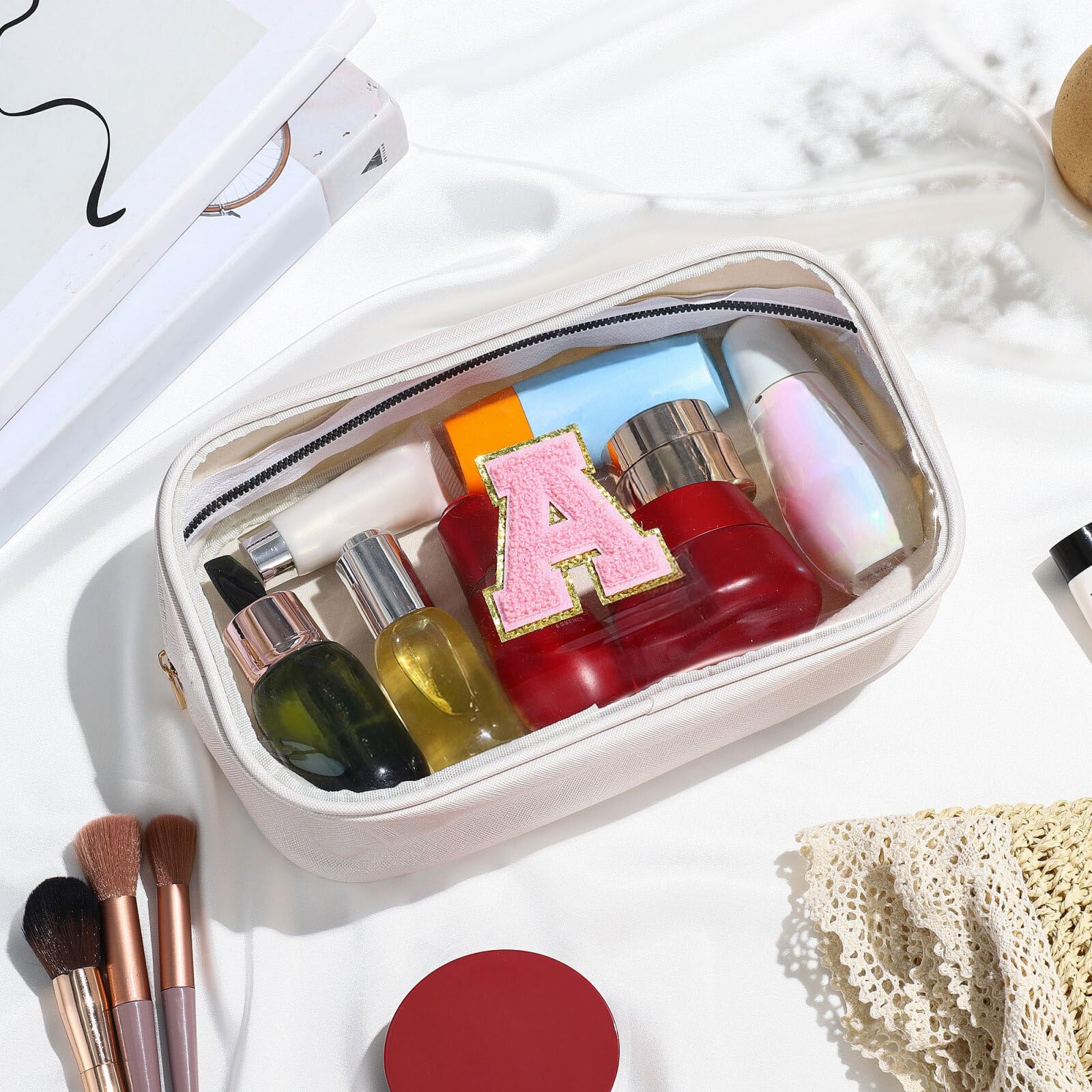 YOOLIFE Travel Clear Makeup Bag – Waterproof, Lightweight Cosmetic Bag for Women