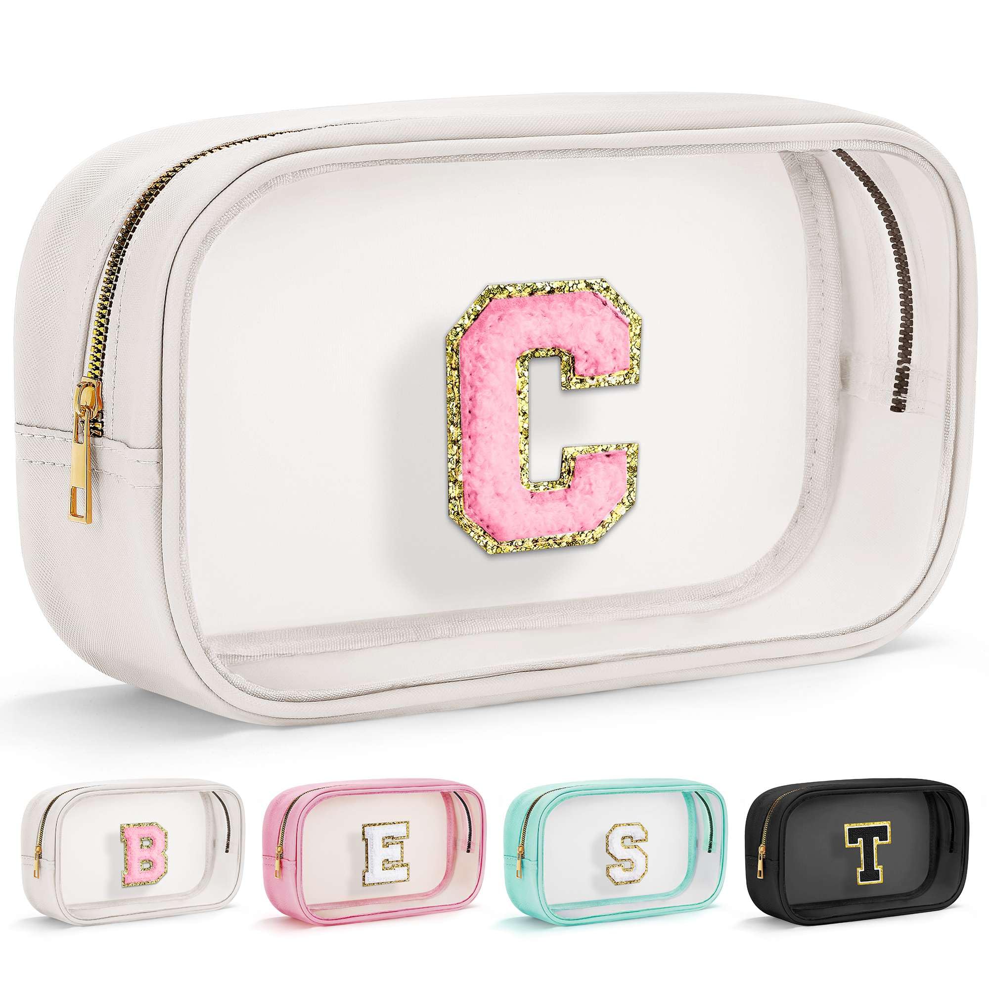 YOOLIFE Travel Clear Makeup Bag – Waterproof, Lightweight Cosmetic Bag for Women