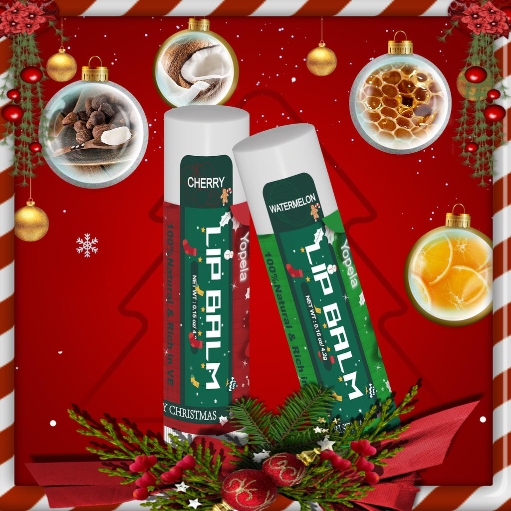 Yopela 76-Pack Christmas Lip Balm Bulk – 19 Flavors, Vitamin E & Coconut Oil