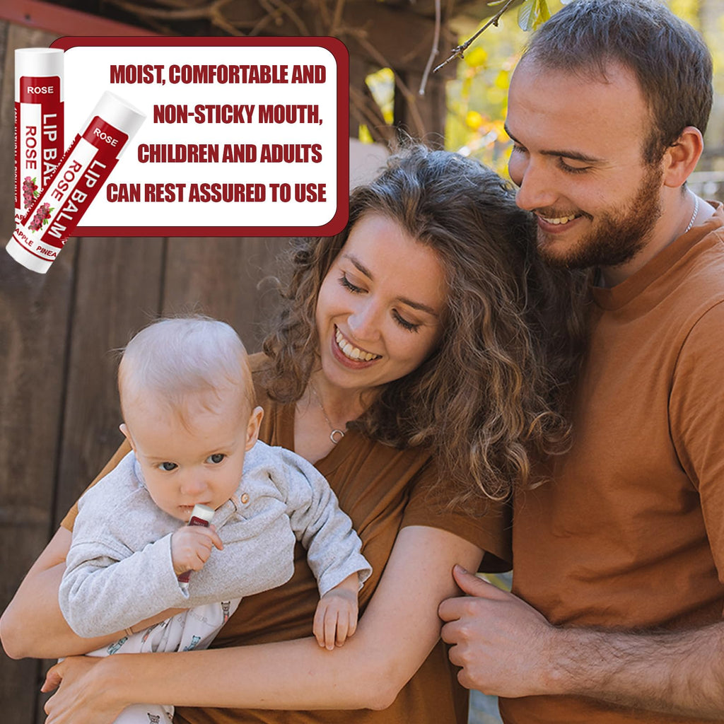 Yopela 56 Pack Natural Lip Balm — 14 Flavors, Vitamin E & Coconut Oil | Non-GMO Gift-Ready