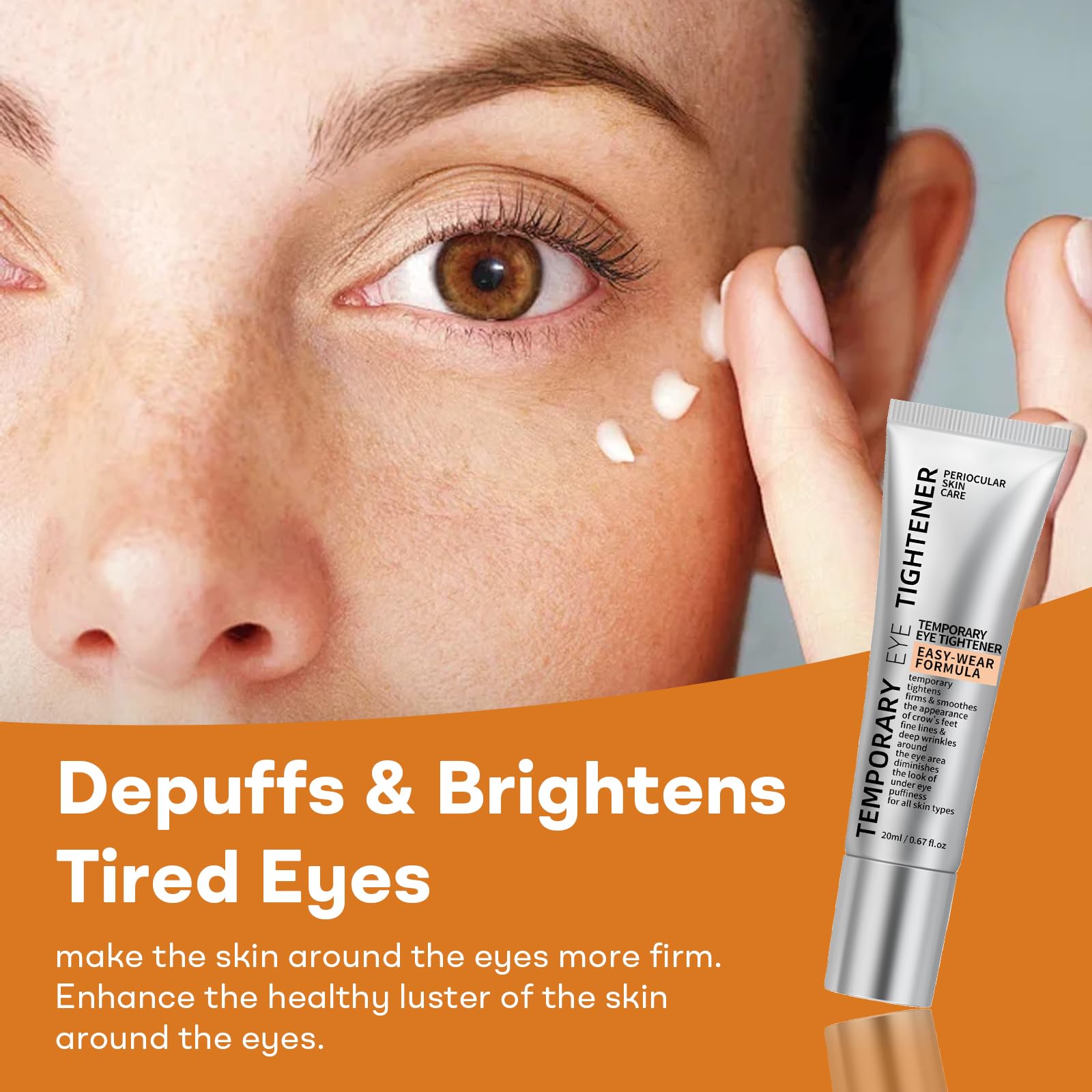 YoPoll Instant Eye Lift Cream – Temporary Under-Eye Tightener & Hydrating Primer with Hyaluronic Acid