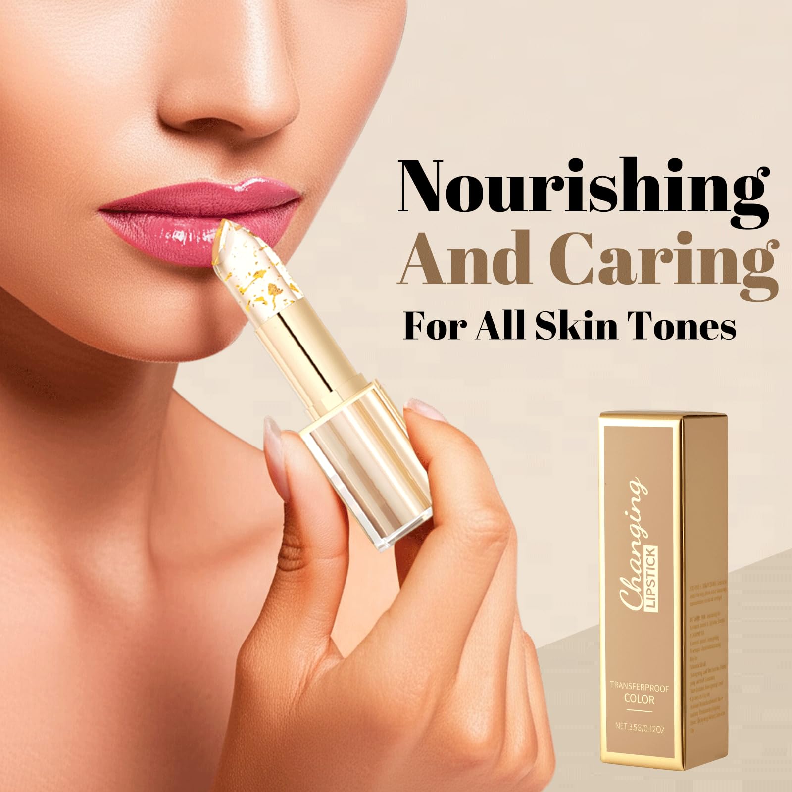 YOTOCK Color Changing Lipstick 2-Pack | pH-Responsive Lip Color & Long-Lasting Moisture