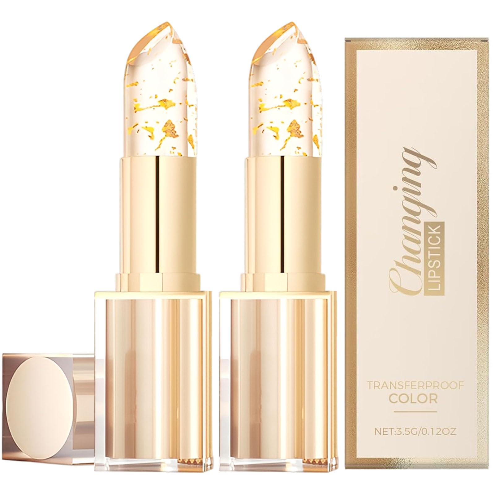 YOTOCK Color Changing Lipstick 2-Pack | pH-Responsive Lip Color & Long-Lasting Moisture