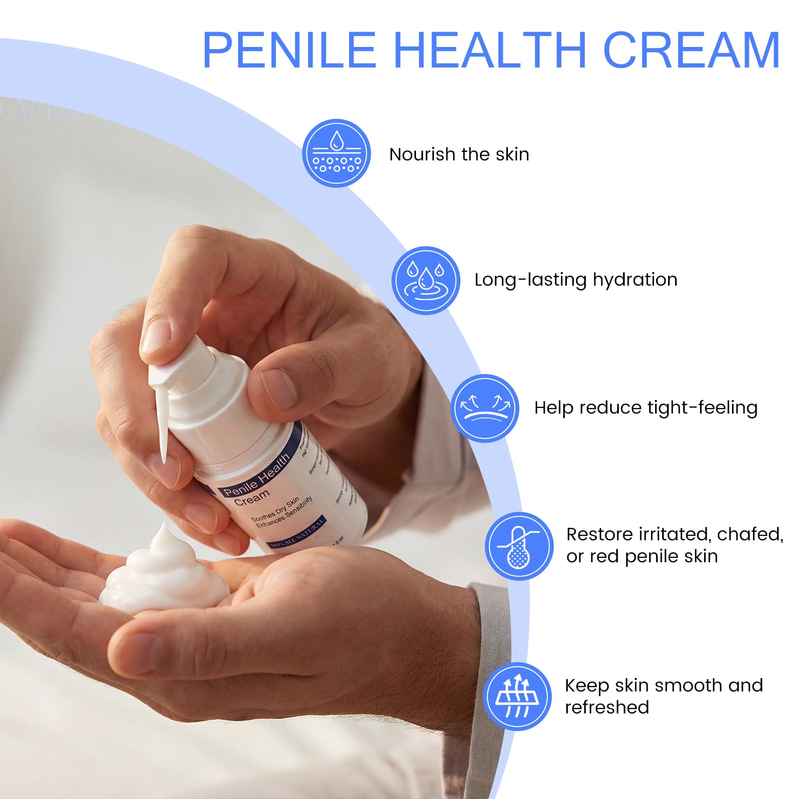 YOTRI Premium Penile Health Creme for Men – Natural Moisturizer & Skin Hydration