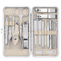 Yougai 18-Piece Nail Clippers Set – Stainless Steel Manicure Kit with Luxury Travel Case
