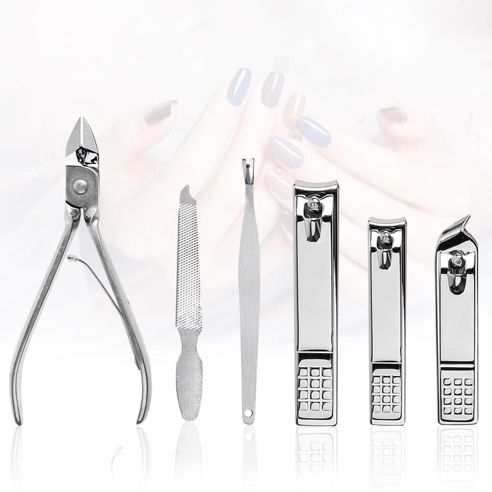 Yougai 18-Piece Nail Clippers Set – Stainless Steel Manicure Kit with Luxury Travel Case