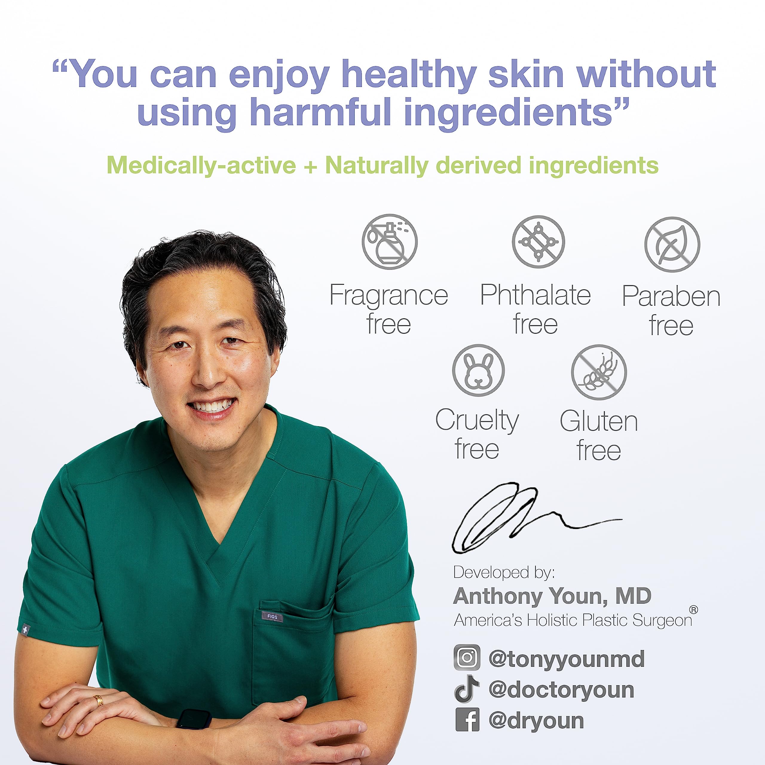 YOUN Beauty Calming Antioxidant Moisturizer — Face & Body, Paraben & Sulfate Free
