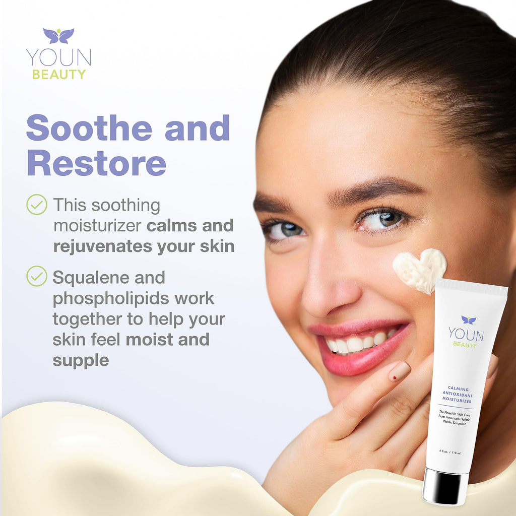 YOUN Beauty Calming Antioxidant Moisturizer — Face & Body, Paraben & Sulfate Free