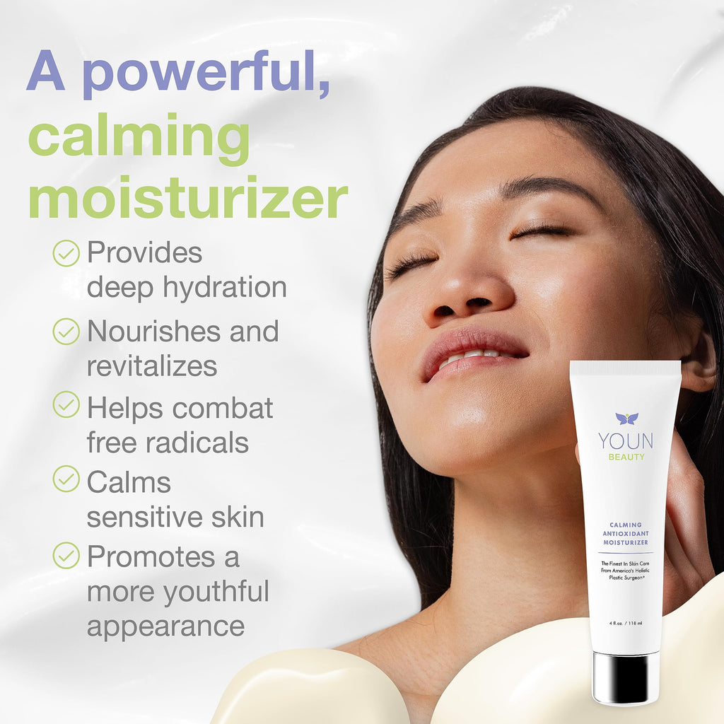 YOUN Beauty Calming Antioxidant Moisturizer — Face & Body, Paraben & Sulfate Free