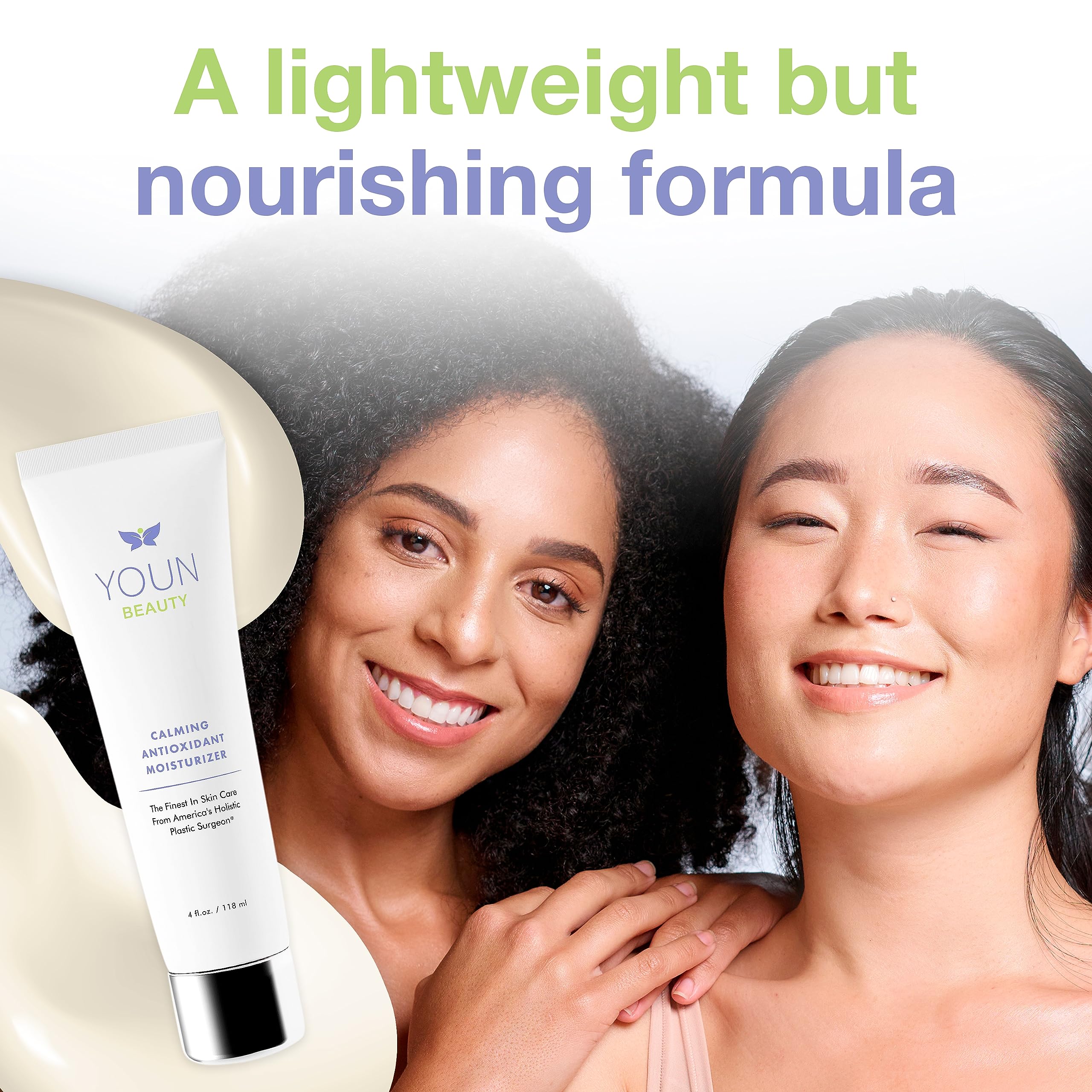 YOUN Beauty Calming Antioxidant Moisturizer — Face & Body, Paraben & Sulfate Free