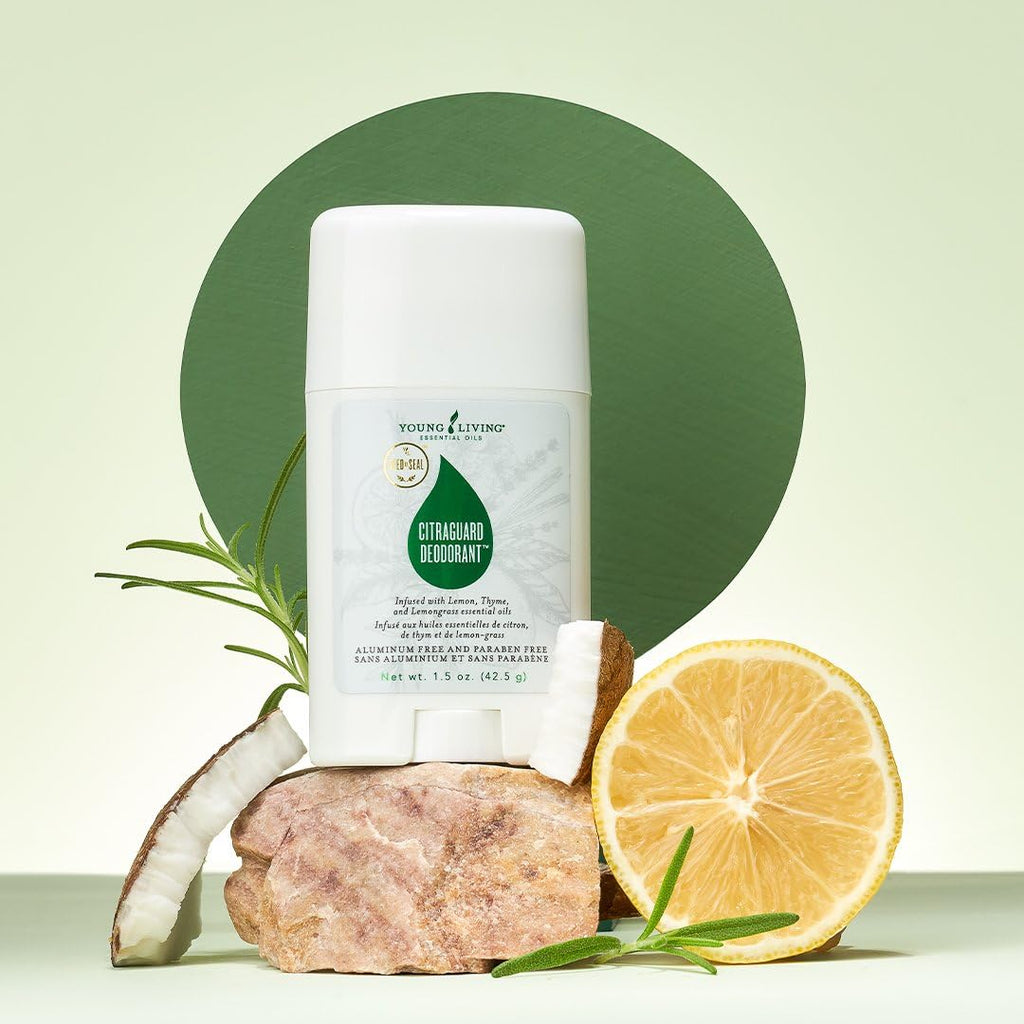 Young Living CitraGuard Deodorant 1.5 oz | Natural Odor Protection, Moisture-Absorbing & Vegan