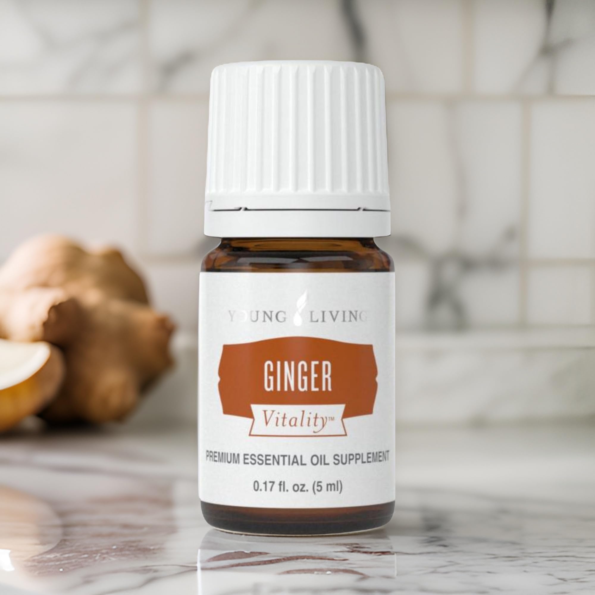 Young Living Ginger Vitality Essential Oil 5ml – Spicy Flavor for Cooking & Digestive Support