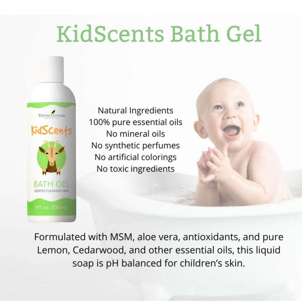 KidScents Bath Gel by Young Living – Gentle, Hypoallergenic Bath for Sensitive Skin (8 fl oz)
