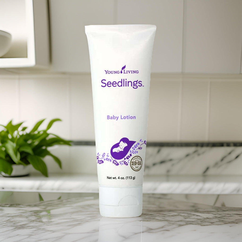 Young Living Seedlings Baby Lotion – Hypoallergenic, Gentle Hydration for Delicate Infant Skin (4 oz)
