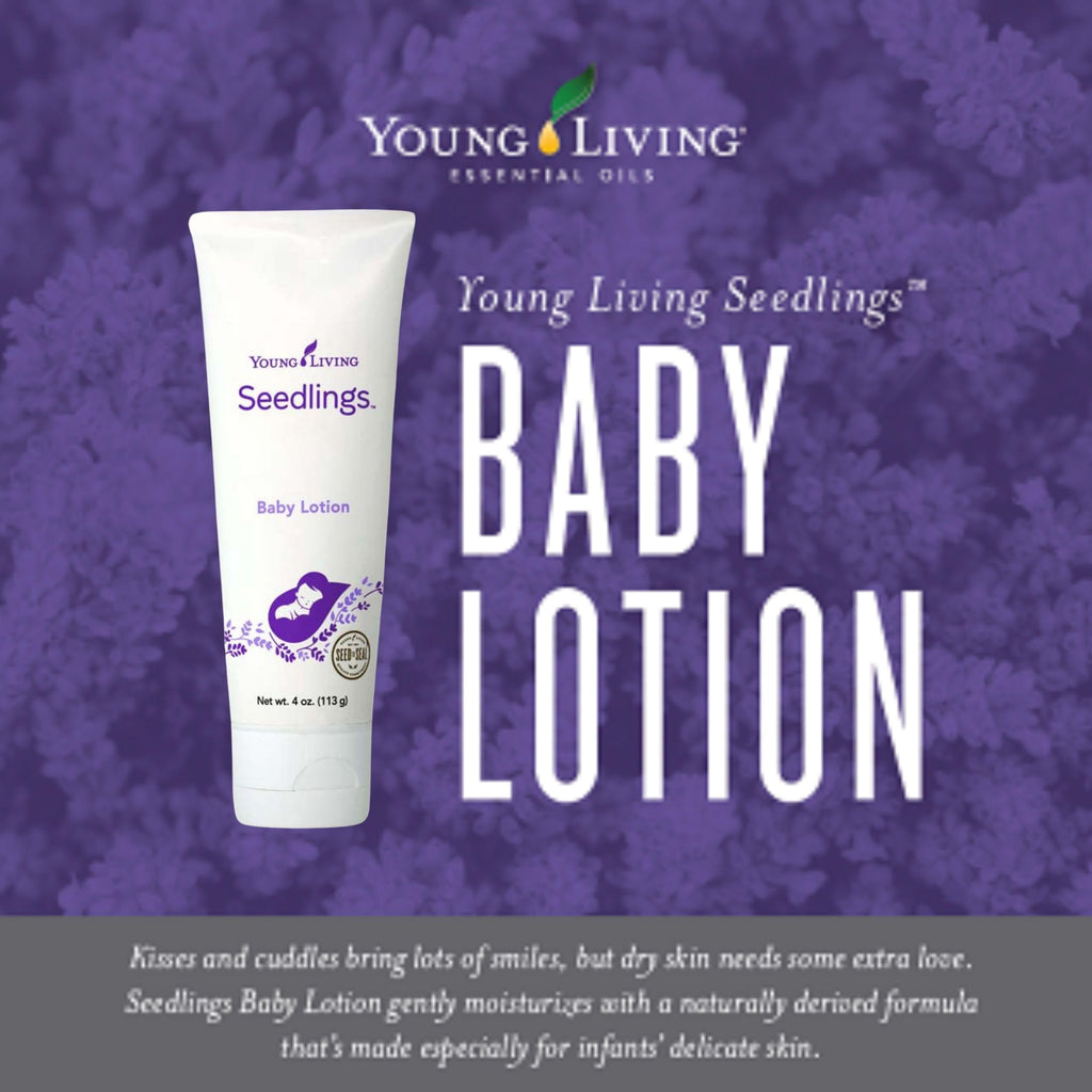 Young Living Seedlings Baby Lotion – Hypoallergenic, Gentle Hydration for Delicate Infant Skin (4 oz)