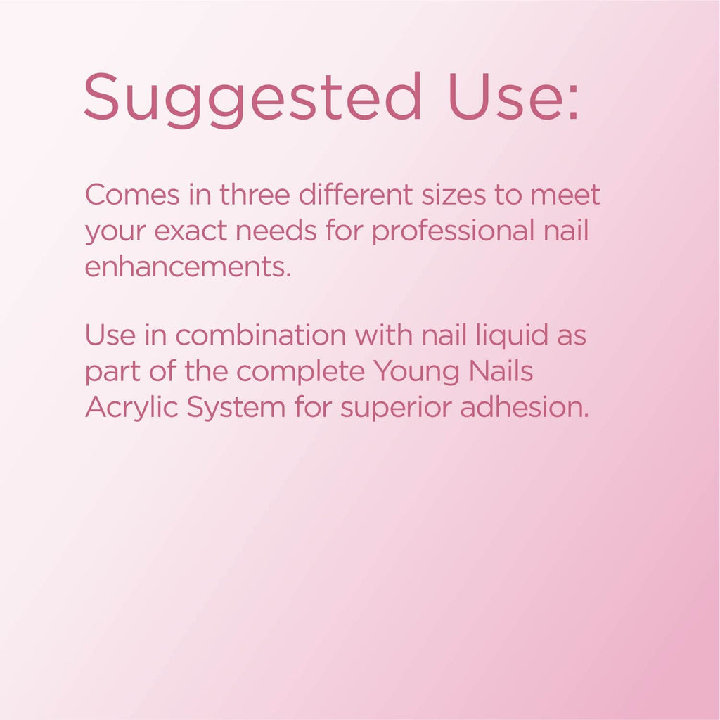 Young Nails Acrylic Cover Powder Bare – 2.99 oz | Self-Leveling & Quick-Set