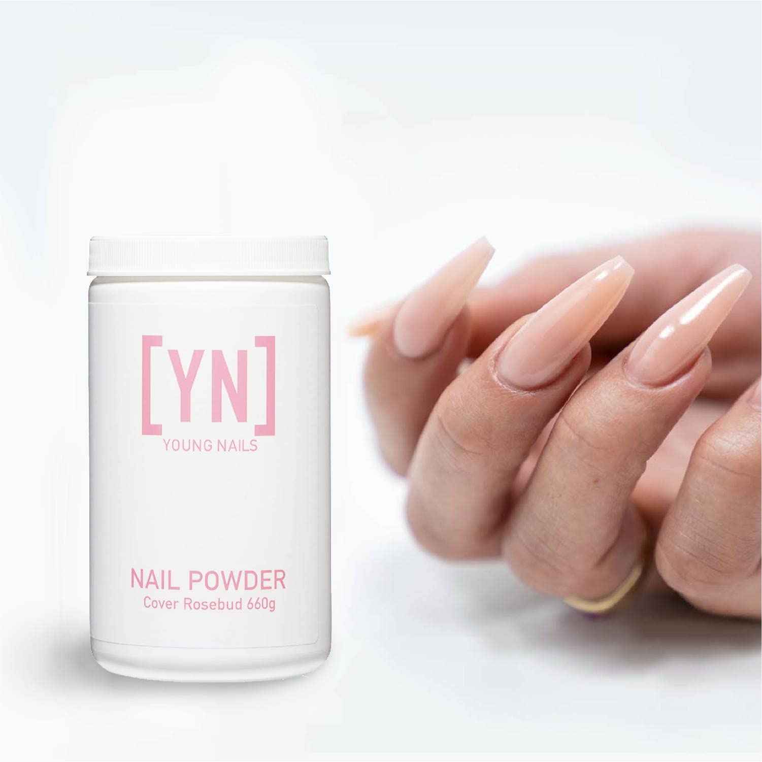 Young Nails Acrylic Powders, Cover – Flawless Consistency & Superior Adhesion | 75s Set Time