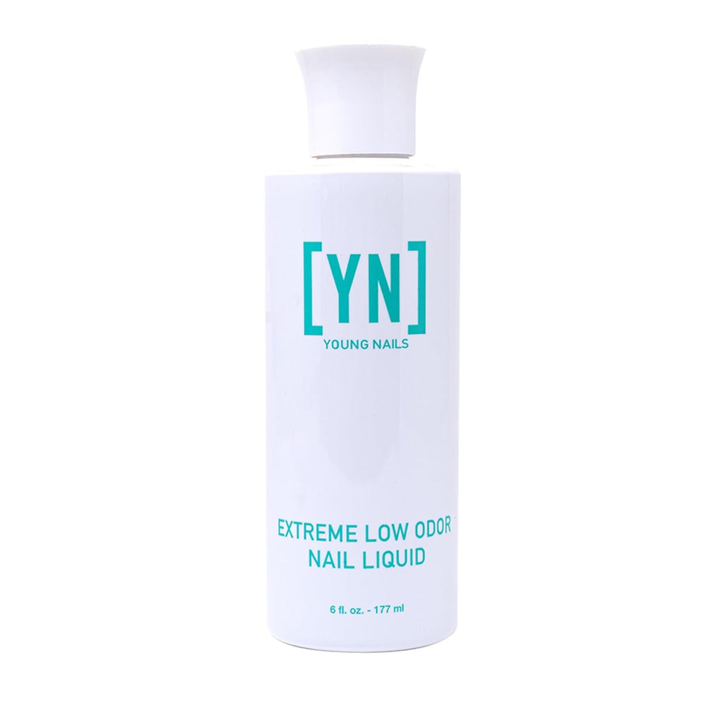 Young Nails Extreme Low Odor Nail Liquid Monomer – MMA Free, Non-Yellowing, 6 Fl Oz