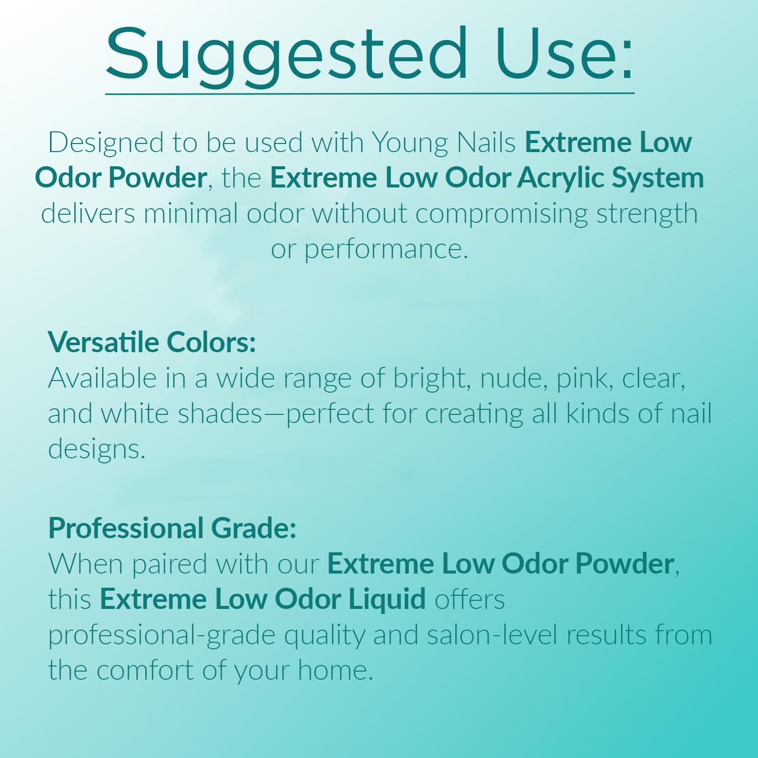 Young Nails Extreme Low Odor Nail Liquid Monomer – MMA Free, Non-Yellowing, 6 Fl Oz