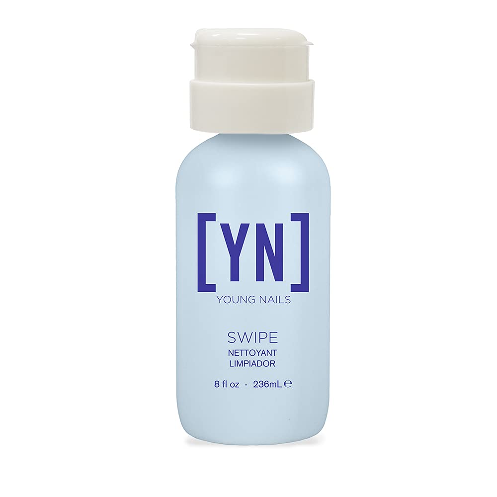 Young Nails Nail Swipe - Nail Dehydrator & Prep Cleanser for Gel & Acrylic, 8 fl oz