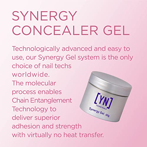 Young Nails Synergy Concealer Gels – 3-Step Hard Gel System for Build, Conceal, Sculpt & Gloss (15g, 30g, 60g)