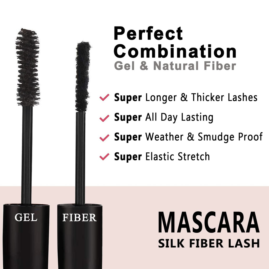 Youngfocus 3D Fiber Lash Mascara Waterproof – Dramatic Length, Volume & Long-Lasting Wear