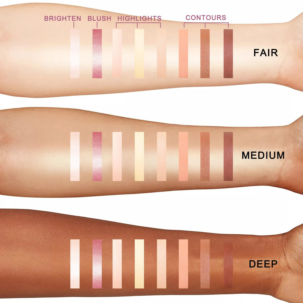 Youngfocus 8-Color Cream Contour Kit – Vegan, Cruelty-Free Contour & Highlight Palette