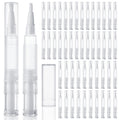 YOUNTHYE 50Pcs 5ml Cuticle Oil Pen - Empty Refillable Nail Oil Pen with Brush Tip