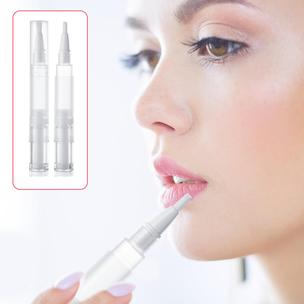 YOUNTHYE 50Pcs 5ml Cuticle Oil Pen - Empty Refillable Nail Oil Pen with Brush Tip