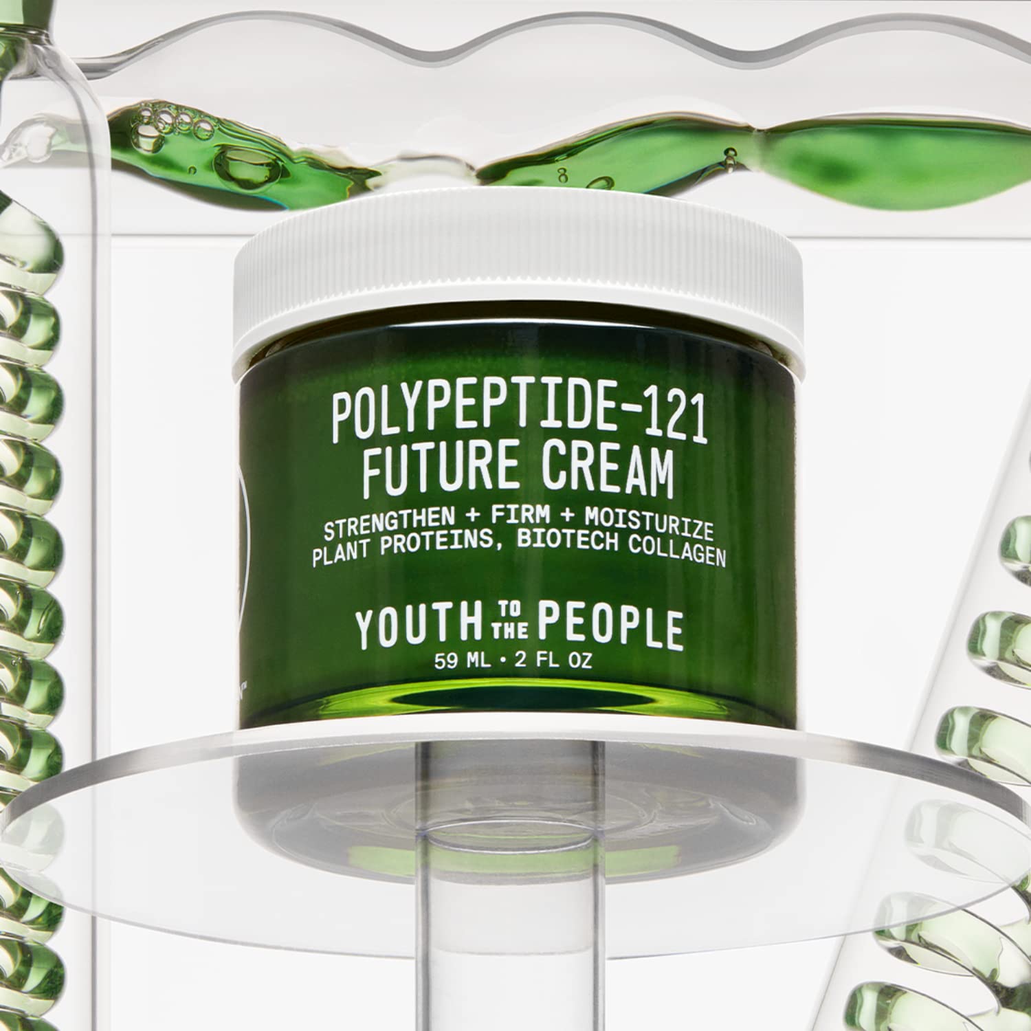 Youth To The People 121-Polypeptide Future Cream — Fragrance-Free Vegan Peptide Moisturizer (2 oz)