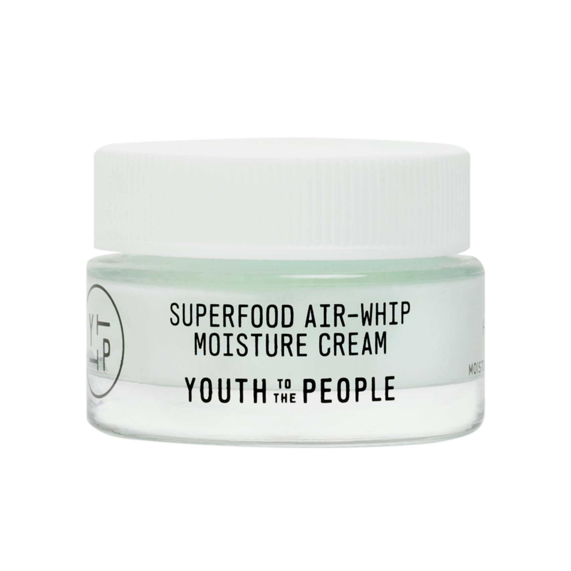 Youth To The People Superfood Air-Whip Moisture Cream Travel – Kale + Green Tea + HA, 0.5 fl oz