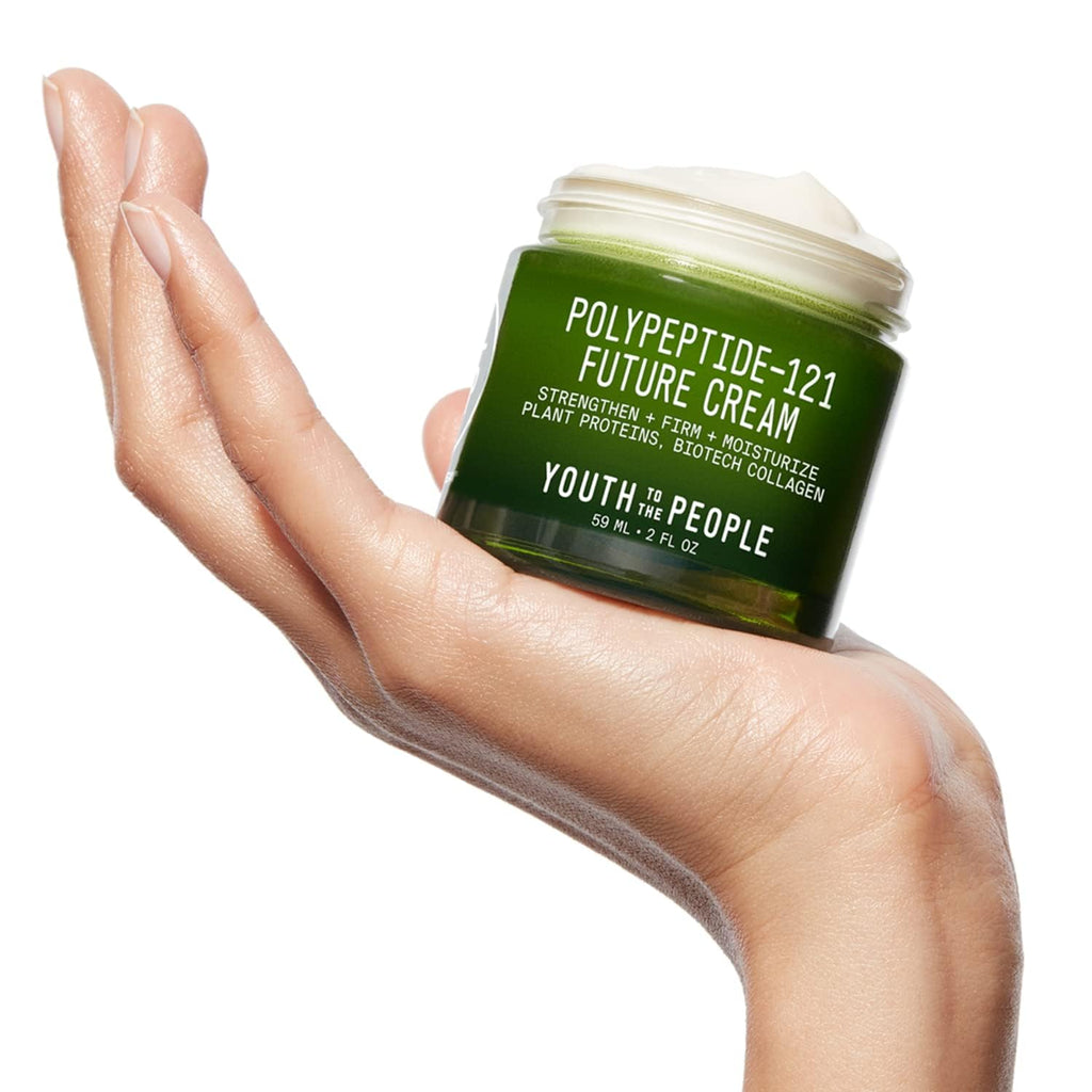 Youth To The People 121-Polypeptide Future Cream — Fragrance-Free Vegan Peptide Moisturizer (2 oz)