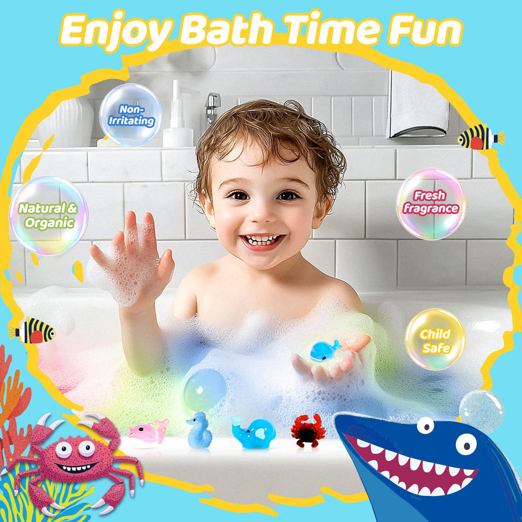YoYokay 30 Kids Bath Bombs with Toys Inside – Ocean, Land & Sky Surprises