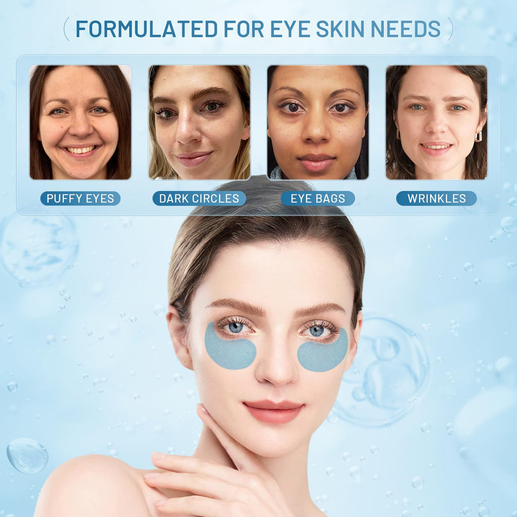 YOYORY Under Eye Patches Masks – Hydrating Hydrogel with Hyaluronic Acid & Peptides