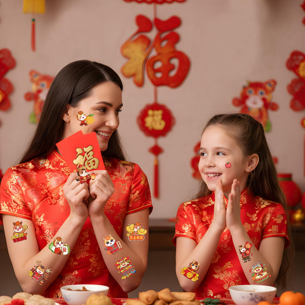 Yoyuspy Chinese New Year Temporary Tattoos – 200+ Horse Designs for Lunar New Year 2026