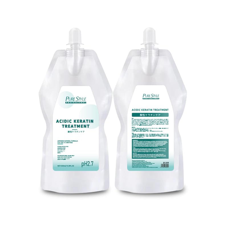 ysnstyle PureStyle 500ml Acid Keratin Treatment – Frizz Control, Deep Repair & DIY Salon-Quality Hair Mask