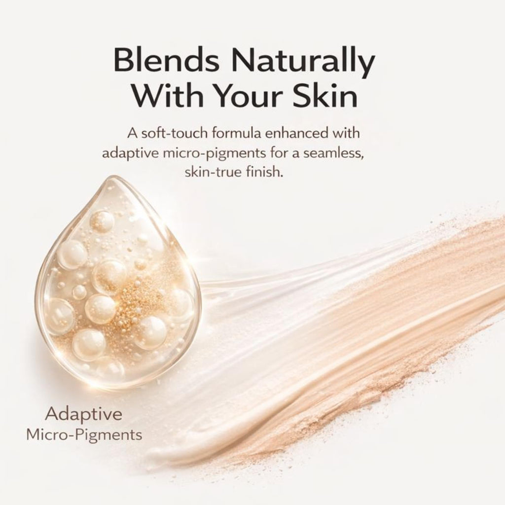 YTDJ Color Changing Foundation Stick with Built-In Brush – Blanc Cover Cream, Medium to Full Coverage, Dewy Finish