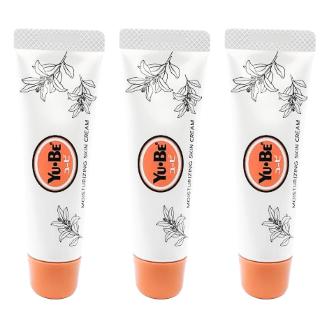 Yu-Be Moisturizing Skin Cream Trio – Ultra-Hydration, Non-Greasy, Face & Body (1 fl oz/28 mL x 3)