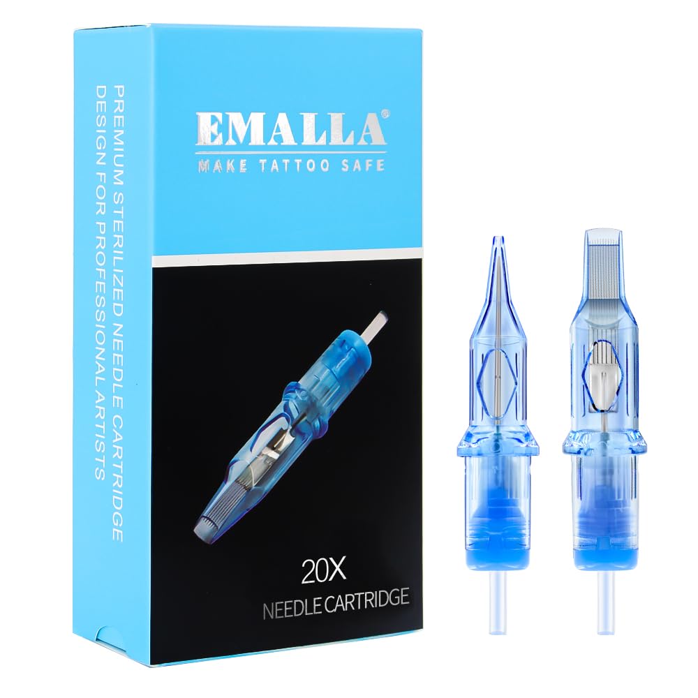 Yuelong Tattoo Cartridges Needles #04 Bugpin 3 Round Liner with Membrane – 20Pcs (0403RLL)