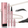 Yulinlon Q708 3D Microblading Eyebrow Pencil – Waterproof, 4-Tip Micro-Fork for Natural Brows (All Skin Tones, 5 Brown)