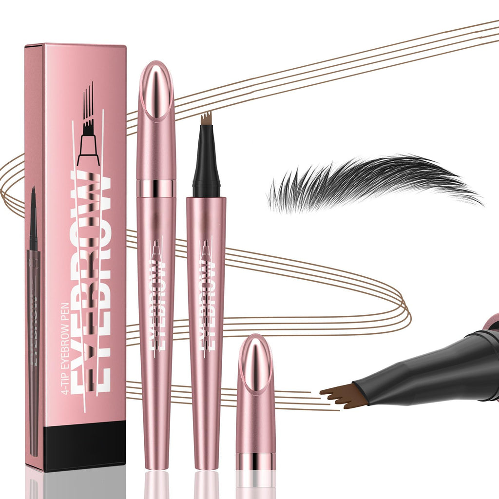 Yulinlon Q708 3D Microblading Eyebrow Pencil – Waterproof, 4-Tipped, Long-Lasting