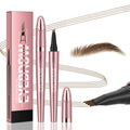 Yulinlon Q708 3D Microblading Eyebrow Pencil | Waterproof, 4-Tip, All Skin Tones (Light Brown)