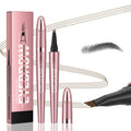 Yulinlon Q708 3D Microblading Eyebrow Pencil – Waterproof, 4 Shades, Dual-Ended with Micro-Fork Tip (3#Grey)