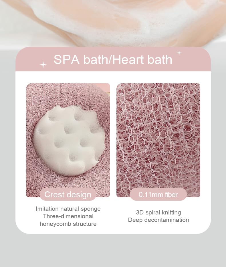YUMMIS Super Soft Sunflower Suction Cup Bath Ball - New Upgraded 2-in-1 Exfoliating Sponge