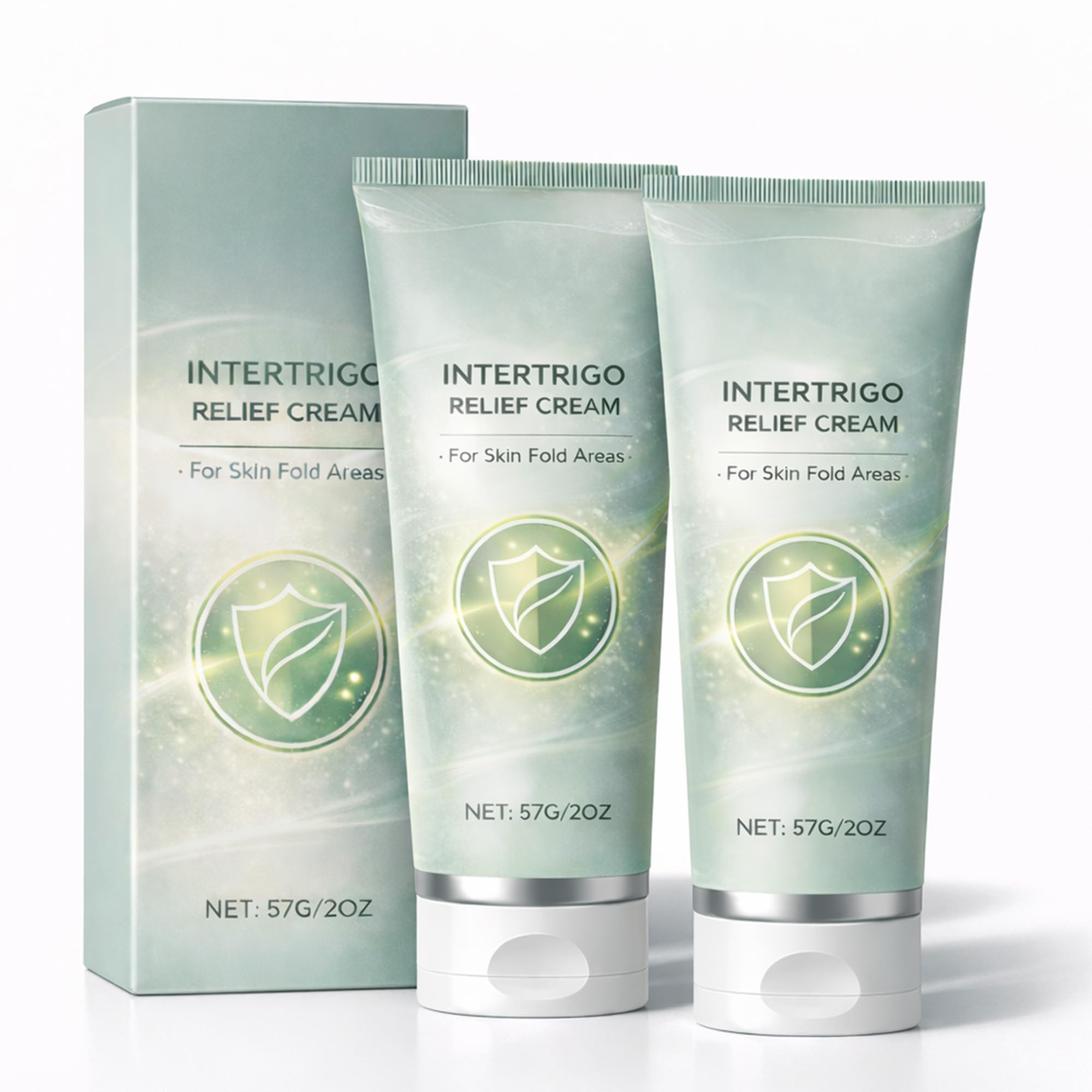 Yurisphere Healora Intertrigo Relief Cream – Zinc Oxide Barrier, Non-Greasy, Non-Steroid, 2-Pack