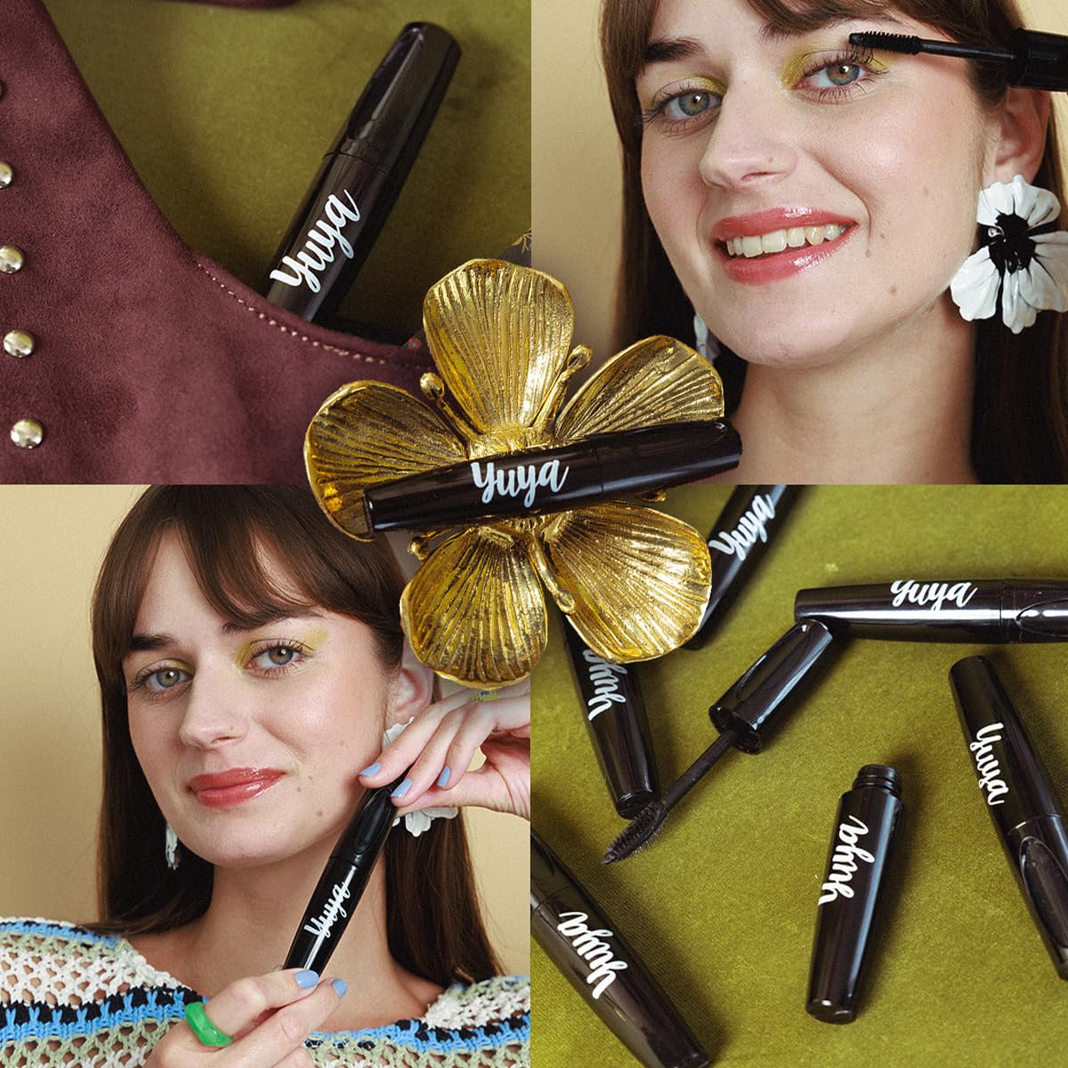 YuYa Cruelty-Free Mascara with Double Texture Applicator 10g – Intense Length & Lasting Volume