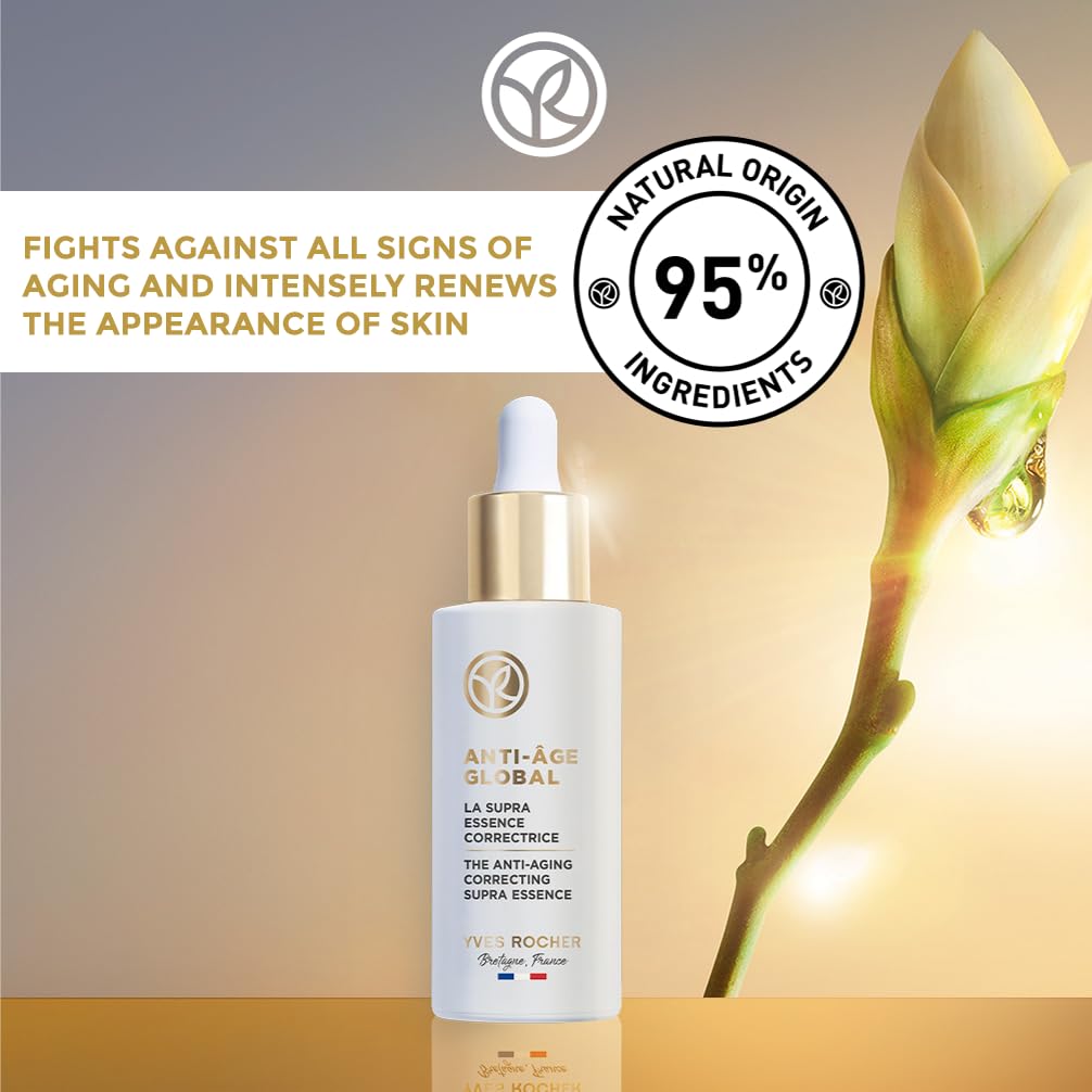Yves Rocher Anti-Âge Global Supra Essence – 50 ml with Precious Botanical Nectar