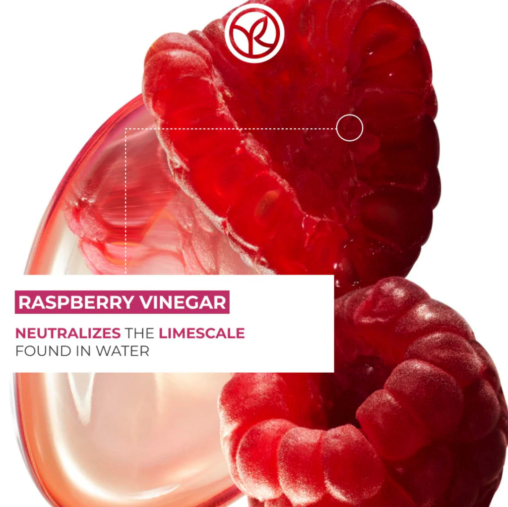 Yves Rocher Raspberry Shine Hair Vinegar & Shampoo Set – Shine, Softness & Color (400 ml + 300 ml)